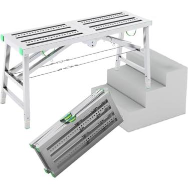 Imagem de WYUYIWH Torre de andaimes dobrável multiuso 40 cm largura 5 engrenagens altura ajustável ideal para melhoria da casa e trabalho de manutenção