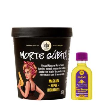 Imagem de Kit Lola Morte Subita Masc 450ml + Pinga! Óleo Pataúa e Moringa 50ml -