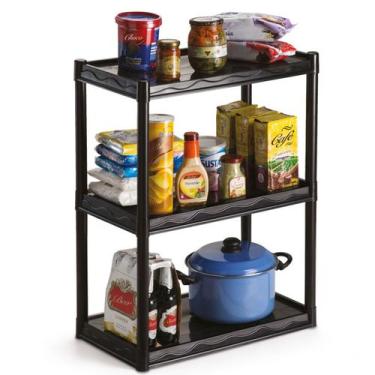 Imagem de Estante Prateleira Modular 3 Andar Organizadora Livros Cozinha Quarto 