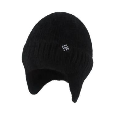 Imagem de Chapéu de Inverno Feminino de Malha com Pele Sintética - Quente e Maci