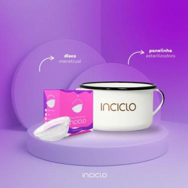Imagem de Disco Menstrual da Inciclo + Panelinha Esterilizadora