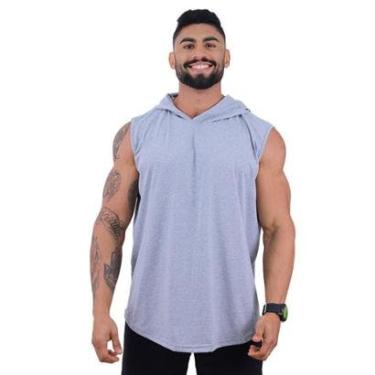 Imagem de Regata Longline com Touca Masculina MXD Conceito Lisa Sem Estampa Multicoloridas-Masculino