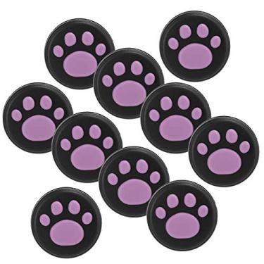 Imagem de Cat Rocker Cat Thumb Gs Covet StickThumb G Silicone Rocker,Cat Thumb Gs Cover Stick Rocker Silicone Universal for SwitchSwitch Lite (Black bottom powder claw)