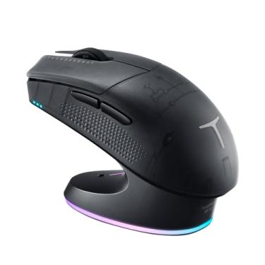 Imagem de Thunderobot Mouse para jogos ML903 sem fio com base de carregamento RGB, 26K DPI, 650 IPS, 65 g, ultraleve, conectividade de modo triplo, 70 horas + bateria, ergonômico, taxa de polling 4K com base
