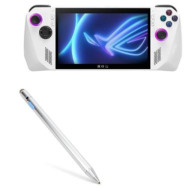 Imagem de Caneta Stylus BoxWave compatível com ASUS ROG Ally Z1 Extreme – AccuPoint Active Stylus, Stylus Eletrônica com Ponta Ultra Fina para ASUS ROG Ally Z1 Extreme – Prata Metálica