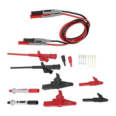 Imagem de Conjunto de Cabos de Teste de Plugue Banana de 4 Mm Sonda de Alta Sensibilidade Multímetro Universal Fio de Cobre Livre de Oxigênio de 100 Cm Moldagem por Injeção ABS e PA (P1600C)