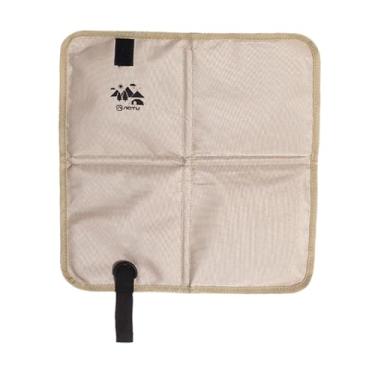 Imagem de Dynwave Assento dobrável com almofada para viagem, almofada para sentar, tecido Oxford antiumidade, tapete para sentar ao ar livre para mochilão e atividades, Cáqui Claro