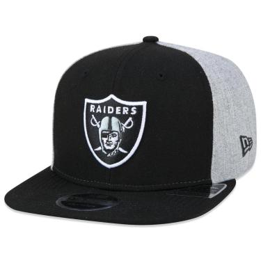 Imagem de BONE 9FIFTY ORIGINAL FIT SNAPBACK NFL LAS VEGAS RAIDERS CLASSIC ABA RETA PRETO/CINZA NEW ERA-Masculino
