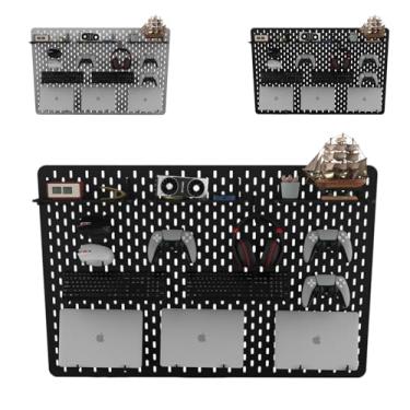 Imagem de Pegboard G Premium Mdf Setup Gamer Home Office Branco Preto