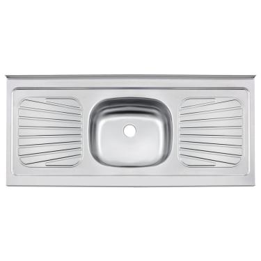 Imagem de Pia De Apoio Tramontina New Raggi 40 Em Aço Inox 120X52 Cm