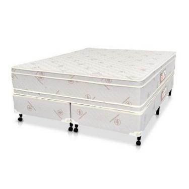 Imagem de Cama Box + Colchão Castor Queen Hotel Collection Fire Retardant Double Face Pocket 158x198x60cm