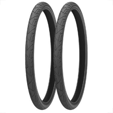 Imagem de Par Pneu Bicicleta Praieiro Levorin Aro 24 X 1.95 Slick Bike infantil Balão urbano arame