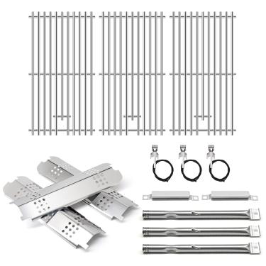 Imagem de Adviace Peças De Reposição Para Grelha Charbroil 463340516 463370519 463370516 463278418, Grelhas A Gás E Carvão, Queimador Acendedor, Tenda Proteção Térmica, Kit Transporte Chamas Carvão