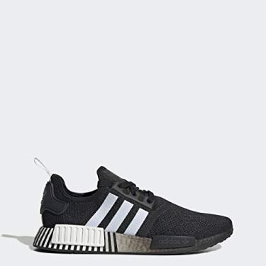 Imagem de adidas Originals Tênis masculino NMD_r1, Preto/branco/preto, 7