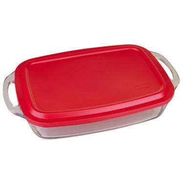 Imagem de Assadeira com Tampa Retangular 3,5L Seletta Marinex