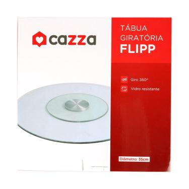 Imagem de Tábua Redonda de Vidro Giratória 35cm Flipp Cazza