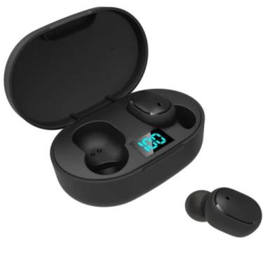 Imagem de Fone Sem Fio E6s Rosa com Bluetooth 5.0 TWS para Esportes e - Shophall