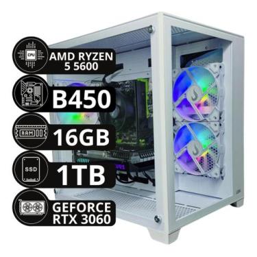 Imagem de Computador Gamer Opt Ryzen 5 5600 16gb Ssd 1tb Rtx 3060 12gb - Option 