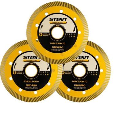Imagem de 3 Peças Disco Diamantado 110MM Porcelanato Turbo Extra Fino Stein