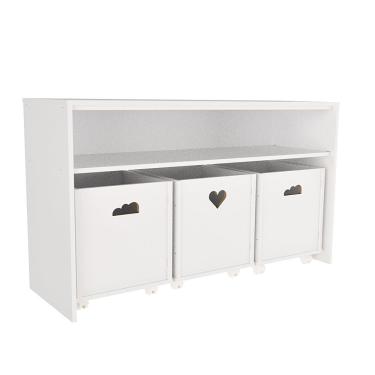 Imagem de Rack Com Organizadores Caixotes Infantil Matilda 100% Mdf