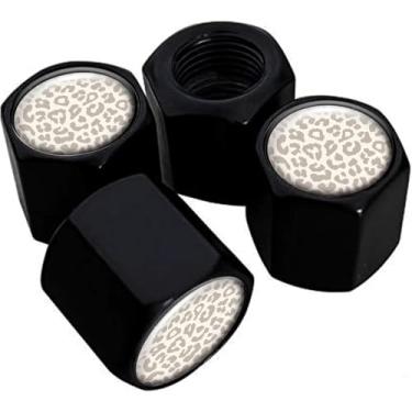 Imagem de Tampas de haste de válvula de pneu de metal, pacote com 4, tampas de haste de roda de carro, tampas de válvula de ar universais de alumínio para carros, caminhões, SUVs, bicicletas, motocicletas