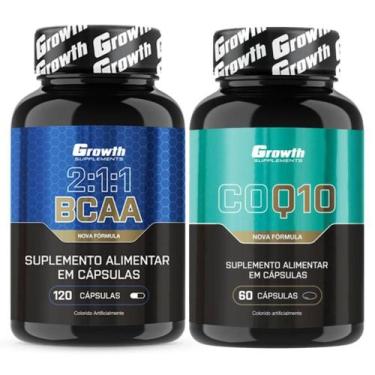 Imagem de Bcaa 120 Caps + Coenzima Q10 60 Caps Growth Supplements