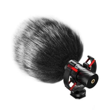 Imagem de Microfone Shotgun Mamen MIC-08 Supercardióide Compacto para Câmeras e 