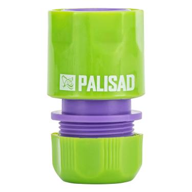 Imagem de PALISAD Engate Rápido 1/2" Passagem Livre – ABS Resistente A Impactos, Compatível Com Adaptadores E Conectores Palisad, Para Mangueiras De Jardim