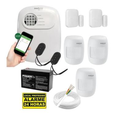 Imagem de Kit De Alarme Central Anm 24 Net Intelbras 5 Sensores