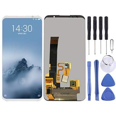 Imagem de YUNCHAO Acessórios telefônicos Tela LCD original para Meizu 16/16 / M882H / M882Q com montagem completa do digitalizador Substituição do telefone celular