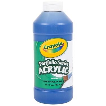 Imagem de Crayola Portfolio Series 16-Ounce Acrylic Paint, Phthalo Blue, Pint (20-4016-316)
