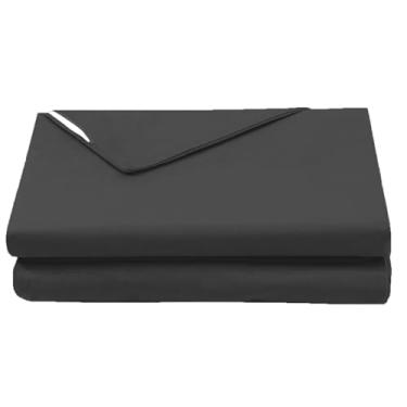 Imagem de GORTUPI Capa para colchão futon de chão 203 x 152 cm, tamanho Queen, capa para futon japonês, lavável, preta