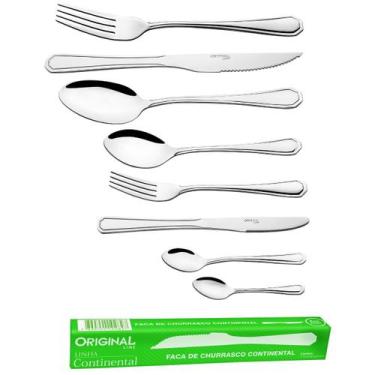 Imagem de Jogo Garfo Faca Inox 48 Peças Bar/restaurante Bufffet - Original Line