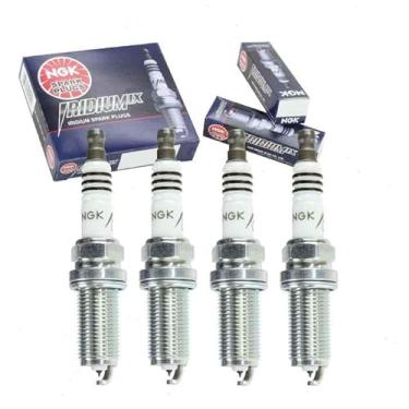 Imagem de 4 velas de ignição NGK Iridium IX compatíveis com Jeep Compass 2.4L L4 2017-2020