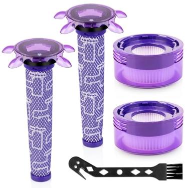 Imagem de HOUSEMAX Kit de substituição de filtro V8 atualizado compatível com aspirador sem fio Dyson V8 SV25 / V8 Animal Extra 405901-01 / V7 SV37 substitui peças #965661-05 e #967478-05
