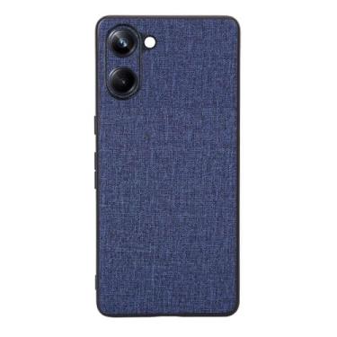 Imagem de Capas Compatível com OPPO Realme 10 PRO 5G,Design de padrão de tela,Pproteção completa de 360°,Pplástico macio,Proteção contra queda-Blue