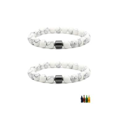Imagem de Asiamist 2 pulseiras antiálcool para homens e mulheres para parar de beber álcool pulseiras parar de querer álcool aliviam a ansiedade e o estresse, Medium, Pedra, Sem Pedra Preciosa