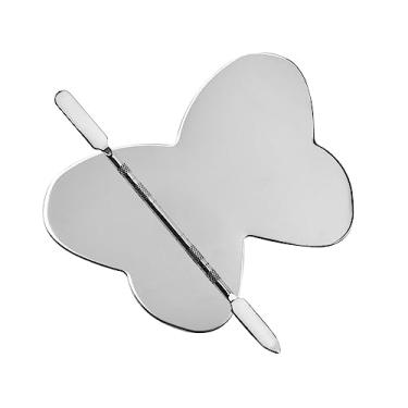 Imagem de Esquirla Paleta de de cosméticos, paleta de maquiagem de anel de, com haste de de, multifuncional para artistas, em forma de borboleta