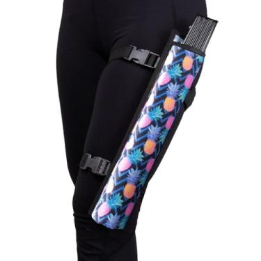 Imagem de Coldre para ventilador Rave – Suporte de ventilador de mão para festival, alça ajustável para perna e ombro, bolsa de cinto para ventilador mãos livres – compatível com fãs dobráveis Kandies World