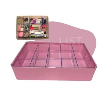 Imagem de Caixa Organizadora 6,3L Com Divisória Tampa Plástica Oferta - Helsim