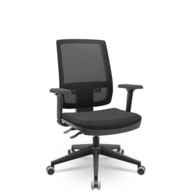 Imagem de Cadeira Brizza Tela 3D BackPlax Piramidal Sem Apoio NR17 Plax - Plaxme