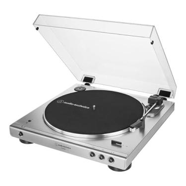 Imagem de Toca-Discos Audio-Technica Sem Fio com acionamento automático por correia (Belt-Drive) AT-LP60XBT-SV, Silver, Bivolt 120/240V