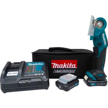 Imagem de Multicortadora Sem Fio 12V Com 2 Baterias Carregador Disco E Bolsa Cp100dsae Makita