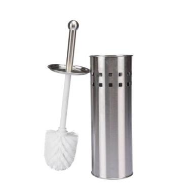 Imagem de Escova Sanitária de Higienização Vaso Banheiro Suporte Inox - Embralum