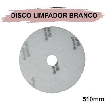 Imagem de Disco lustrador branco 510 british para uso em enceradeiras , 510 BRAN