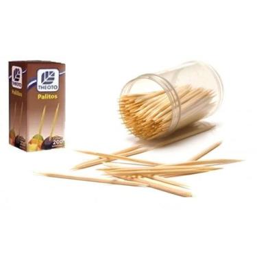 Imagem de 2500 Palitos De Dente Com Paliteiro De Papelão (1Pct Com 25) - Talge