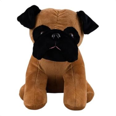 Imagem de Pelúcia Pug 25cm Cachorrinho Fofo Macio Realista Antialérgico Brinquedo Infantil Boneco Plush Dog Presente Criança Colecionável Decorativo Pelúcia Infantil Presente dia das crianças Natal Ano Novo