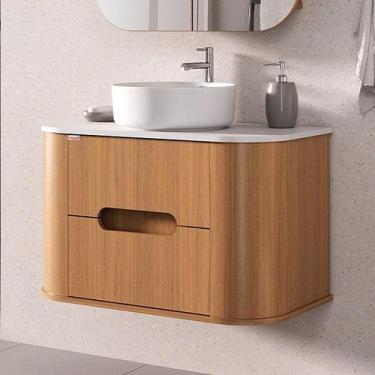 Imagem de Gabinete Eleonora 80 Suspenso - Fabribam Catedral/Branco, Catedral/Bra