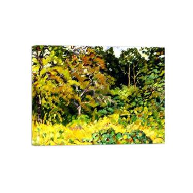 Imagem de Impressão em tela de paisagem, pintura famosa, arte de parede, árvore, 5 pôsteres para decoração de sala de estar pronto para pendurar tela embrulhada 60x80cm24x31in