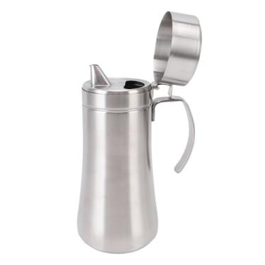 Imagem de TOPINCN O óleo de Cozinha Pode Dispensar O Azeite de Aço Inoxidável Vinagre de Garrafa Pode Panela à Prova de Vazamentos Com Tampa para Cozinha Churrasco 500ml (800ml)